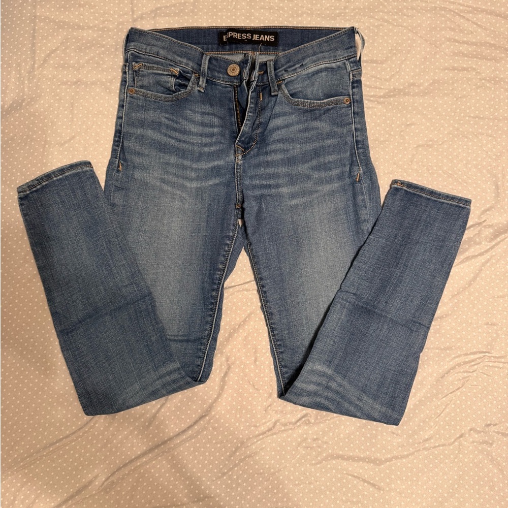 Express Women's Blue Denim Legging Jeans